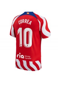 Atletico Madrid Angel Correa #10 Voetbaltruitje Thuis tenue 2022-23 Korte Mouw